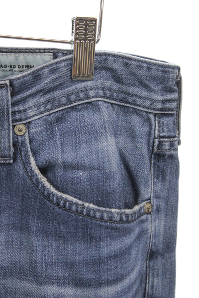 AG Adriano Goldschmied Mens Straight Jeans Blue Size 32
