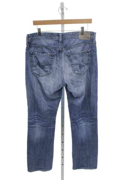 AG Adriano Goldschmied Mens Straight Jeans Blue Size 32