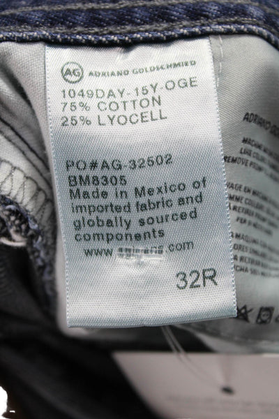 AG Adriano Goldschmied Mens Straight Jeans Blue Size 32