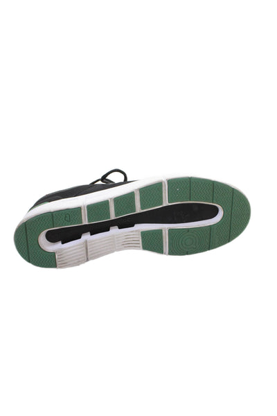 On Cloud Mens The Roger Lace Up Low Top Sneakers Black Green Size 12