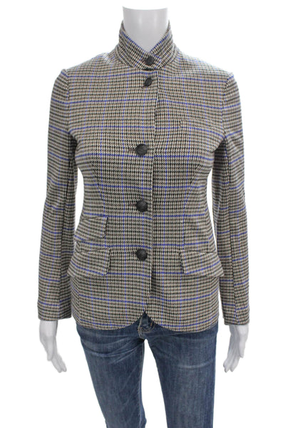 Rag & Bone Women Plaid Multicolor Basic Jacket Button Long Sleeve Size 00