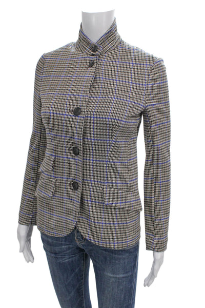 Rag & Bone Women Plaid Multicolor Basic Jacket Button Long Sleeve Size 00