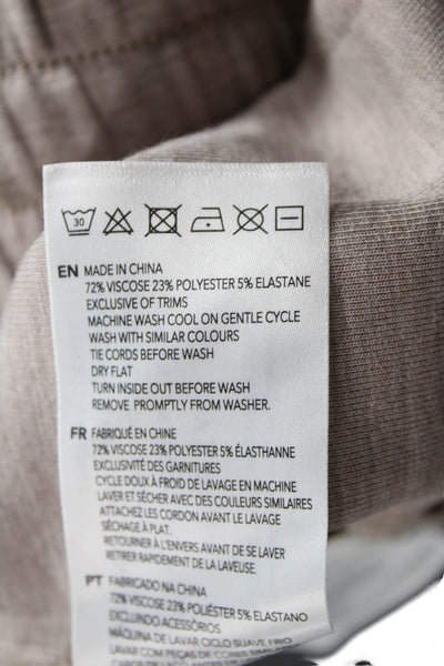 Varley Women Jogger Pants Beige Viscose Pull On Inseam 28 Size XS