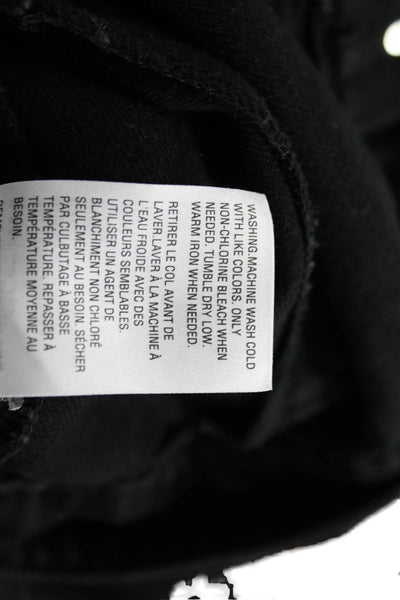 Style & Co Womens Black Cotton Basic Jacket Button Size S