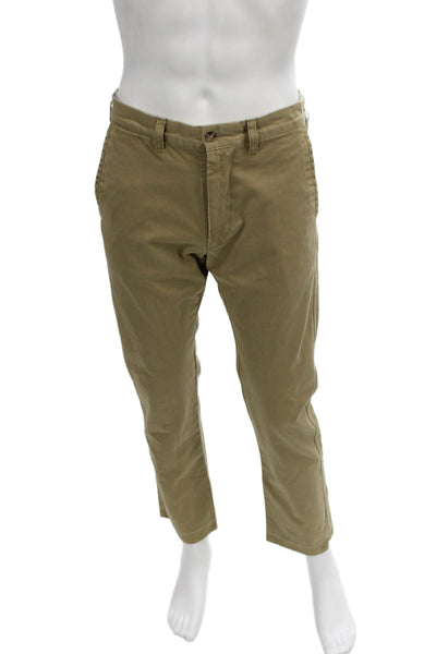 Polo Ralph Lauren Mens Chino Pants Beige Cotton Button Size 32