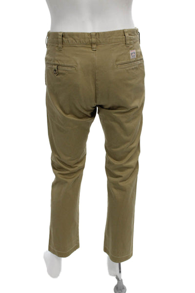 Polo Ralph Lauren Mens Chino Pants Beige Cotton Button Size 32