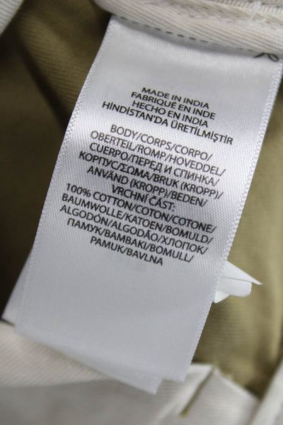 Polo Ralph Lauren Mens Chino Pants Beige Cotton Button Size 32