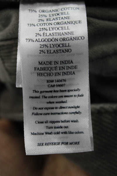 Faherty Mens Chino Pants Gray Button Organic Cotton Size 31