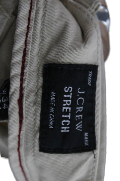 J Crew Mens Beige Chino Pants Size 34