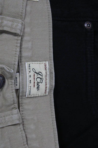 J Crew Mens Beige Cotton Chino Pants Button Closure Size 31