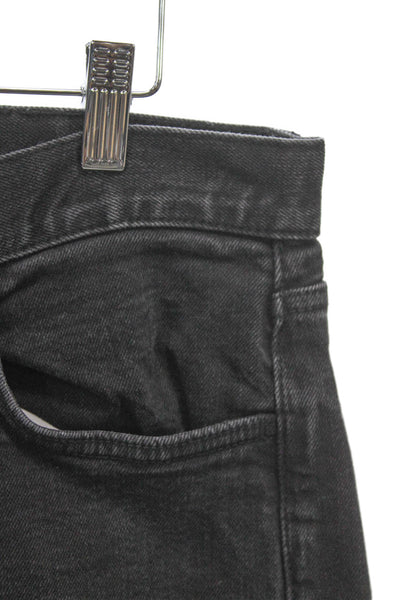Faherty Men Tapered Black Cotton Blend Jeans Button Size 32