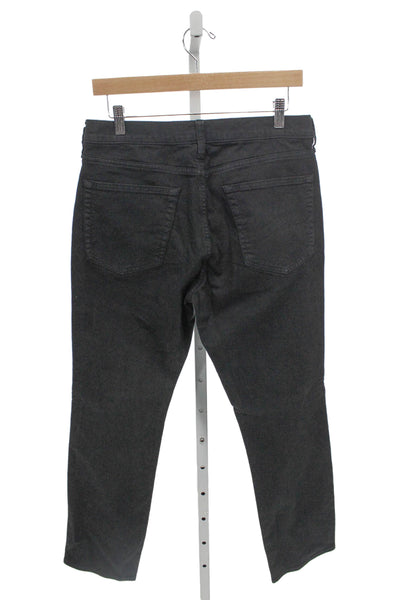J Crew Men Straight Jeans Gray Cotton Blend Button Size 31