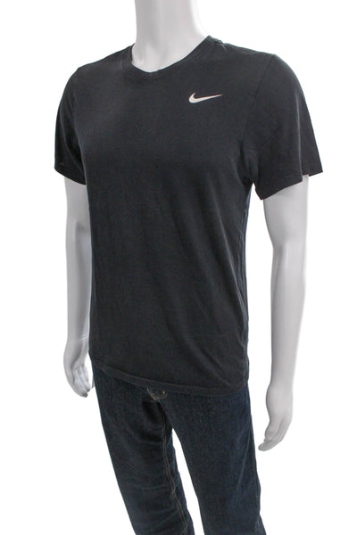 Nike Mens Basic Cotton Crew Neck Gray T-Shirt Short Sleeve Size S