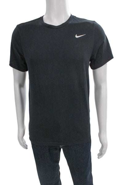 Nike Mens Basic Cotton Black Crew Neck Short Sleeve T-Shirt Size S