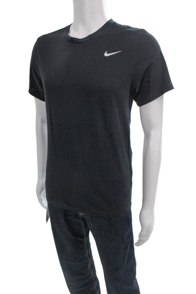 Nike Mens Basic Cotton Black Crew Neck Short Sleeve T-Shirt Size S