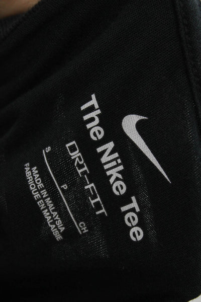 Nike Mens Basic Cotton Black Crew Neck Short Sleeve T-Shirt Size S