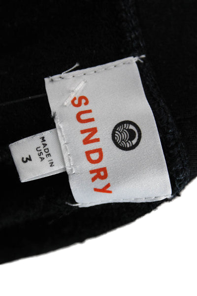 Sundry Womens Jogger Pants Gray Star Print Lyocell Drawstring Size 3
