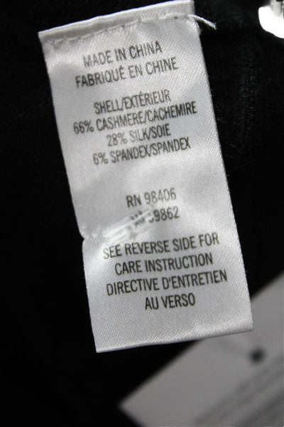 Theyskens Theory Women Gray Mock Neck 66% Cashmere Pullover Sweater Size M