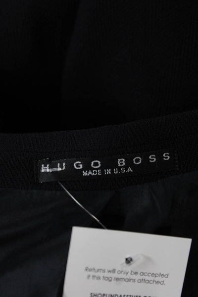 Boss Hugo Boss Mens Blue All Wool Solid Blazer Size 42