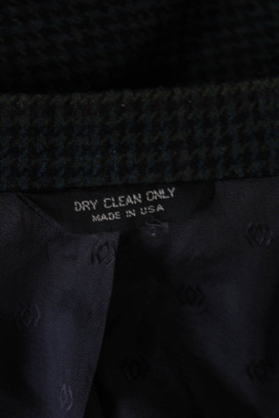 Celini Mens Blazer Multicolor Wool Check Size 40