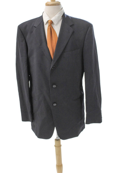 Boss Hugo Boss Mens Virgin Wool Blue Blazer Size 42