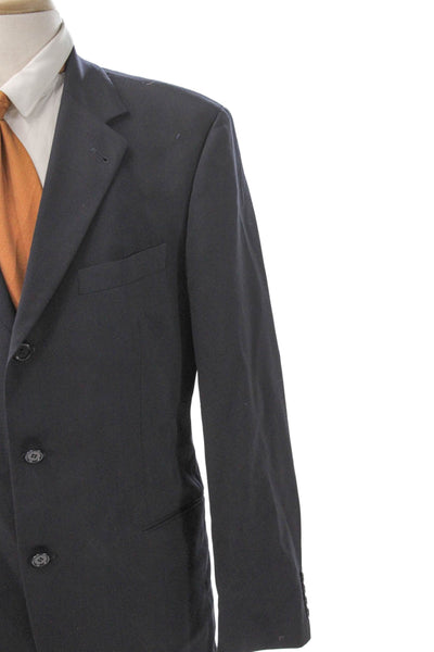 Boss Hugo Boss Mens Virgin Wool Blue Blazer Size 42