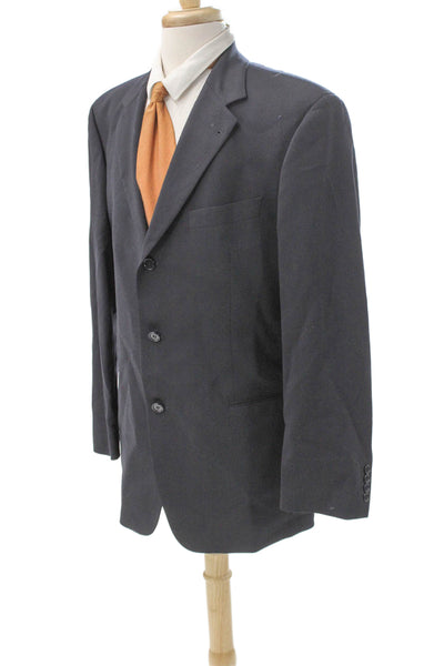 Boss Hugo Boss Mens Virgin Wool Blue Blazer Size 42