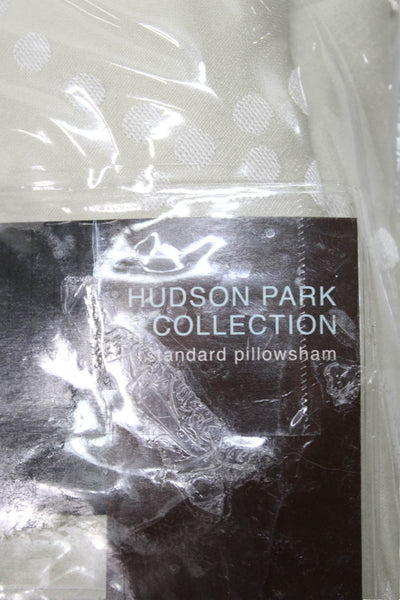 Hudson Park Unisex Adult Polka Dot Mosaic Standard Pillowsham Beige