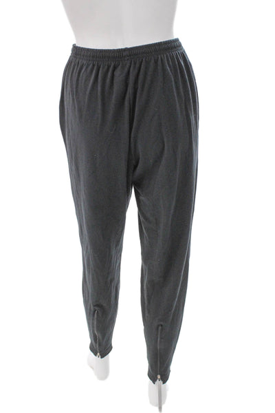 Hind Mens Track Pants Gray Polyester Drawstring Size M