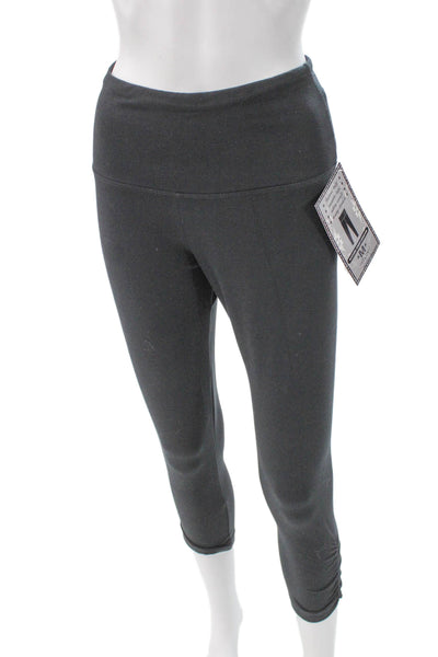 Lisse Women Capri Leggings Gray Cotton Size M