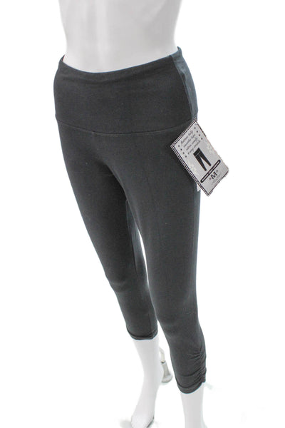 Lisse Women Capri Leggings Gray Cotton Size M