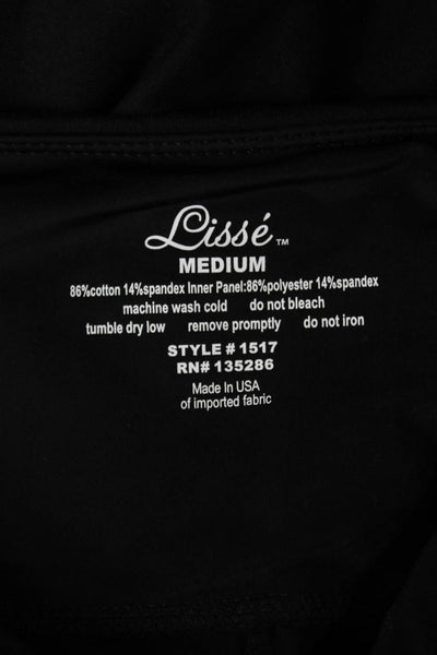 Lisse Women Capri Leggings Gray Cotton Size M