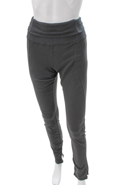 Lululemon Womens Black Ankle Nylon Leggings Pull On Size 8