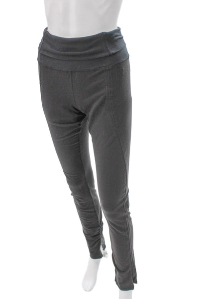 Lululemon Womens Black Ankle Nylon Leggings Pull On Size 8