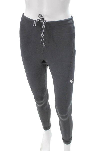Pearl Izumi Women Footless Tights Black Nylon Spandex Solid Size M
