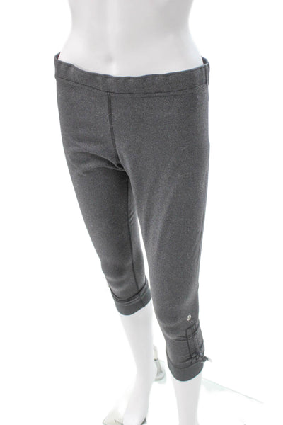 Lululemon Womens Capri Leggings Gray Nylon Size 8