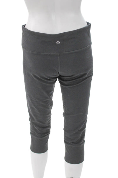 Lululemon Womens Gray Nylon Capri Leggings Size 12