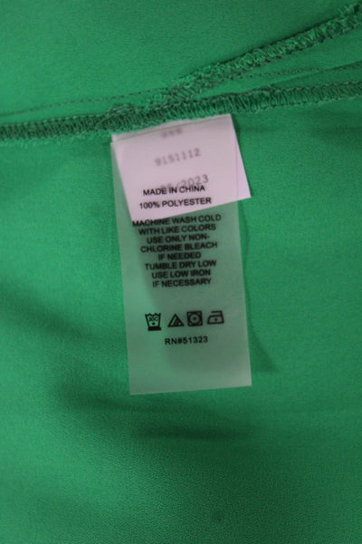 Vince Camuto Women Tunic V-Neck Sleeveless Green Polyester Size XL