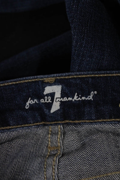 7 For All Mankind Women Boyfriend Jeans Blue Denim Size 29