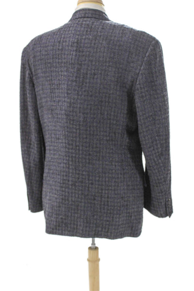 Tallia Mens Gray Checked Blazer Size 44