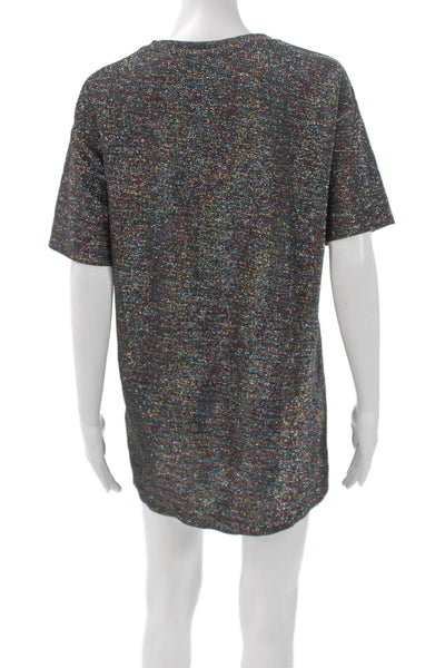 Zara Trafaluc Womens T Shirt Dress Black Short Sleeve Knee Length Size S
