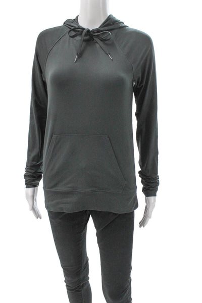 Outdoor Voices Womens Gray Pullover Hoodie Crewneck Size S