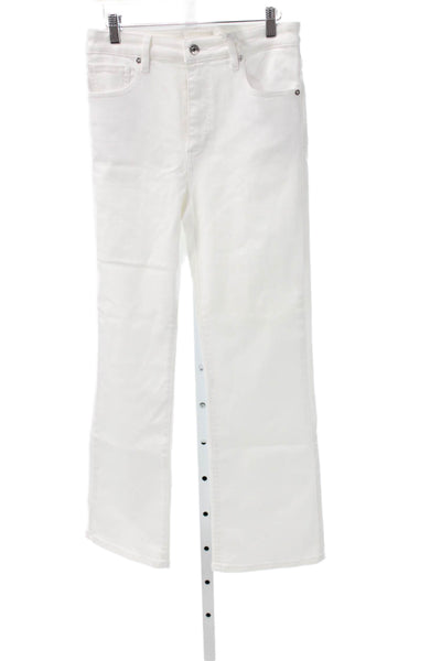 Frame Womens Cropped High Waist White Jeans Size 28