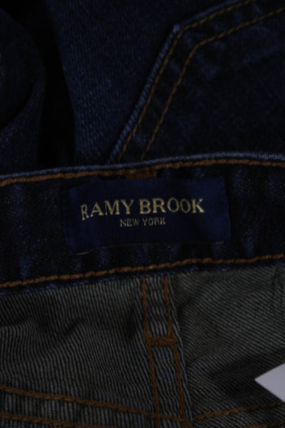 Ramy Brook Women High Waist Flared Jeans Blue Inseam 34 Size 29