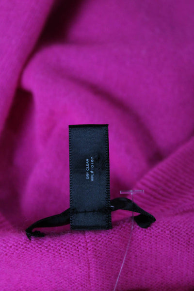 Aqua Cashmere Women V-Neck Pullover Sweater Pink Long Sleeve Size XS