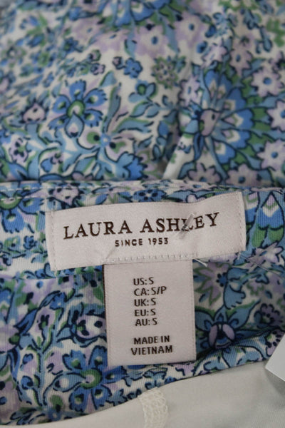 Laura Ashley Womens Pleated Multicolor Polyester Mini Skort Size S