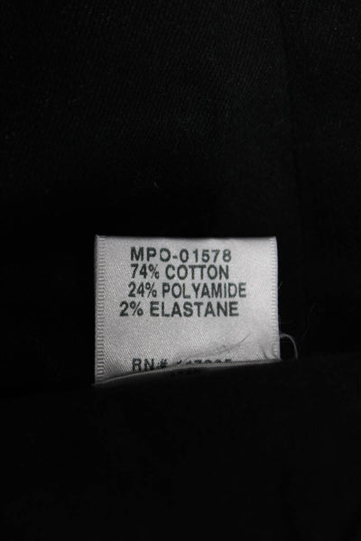 J Brand Womens Skinny Jeans Black Mid Rise Button Cotton Size 25