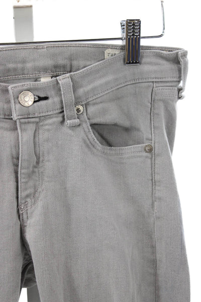 Rag & Bone Jean Womens Skinny Gray Jeans Low Rise Cotton Blend Size 26