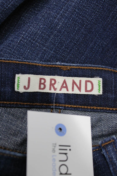 J Brand Women Blue Skinny Jeans Cotton Low Rise Inseam 34 Size 27