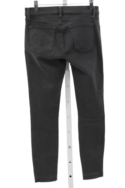 J Brand Womens Gray Skinny Low Rise Jeans Button Inseam 26 Size 25